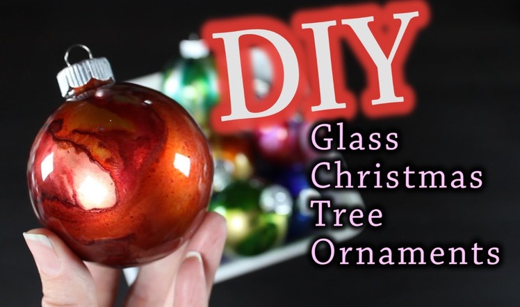 DIY Christmas Ornaments - How To Make Glass Christmas Tree Ornaments