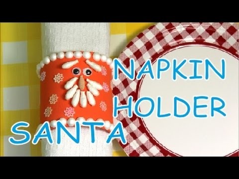 DIY Crafts for Christmas Plastic Bottles Santa Napkin Holders How to Tutorial Recycled Bottles Craft