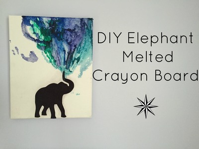 DIY Elephant Melting Crayon Board