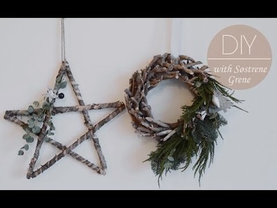 DIY: Hanging Christmas wreath by Søstrene Grene
