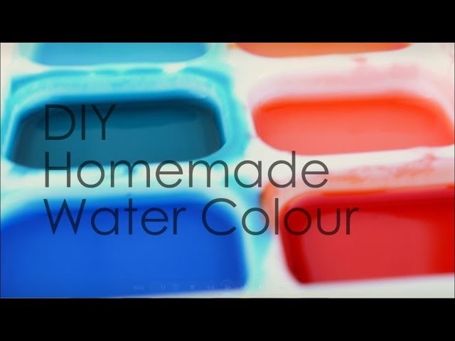 DIY: Homemade Watercolour Paints