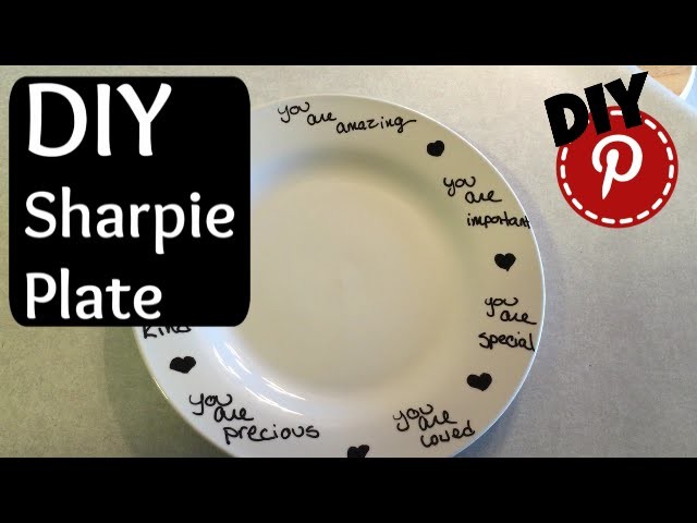 DIY Plate Decorating With A Sharpie