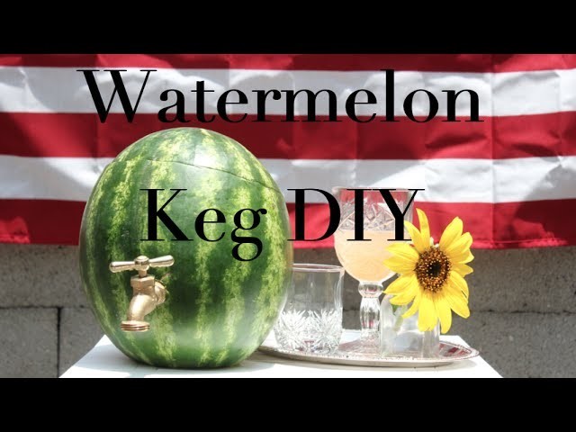{DIY}  Watermelon Keg