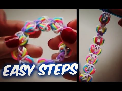 Easy Bubble Loom Bracelet | with out Rainbow | Loom Bands Tutorial