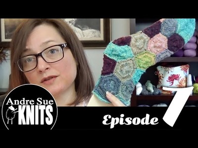 Episode 07 - Knitting hexagon Socks, MKAL Begins, Sock Blockers, DPNs