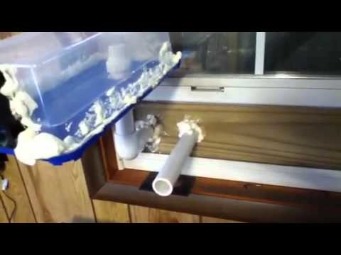 Homemade solar air heater