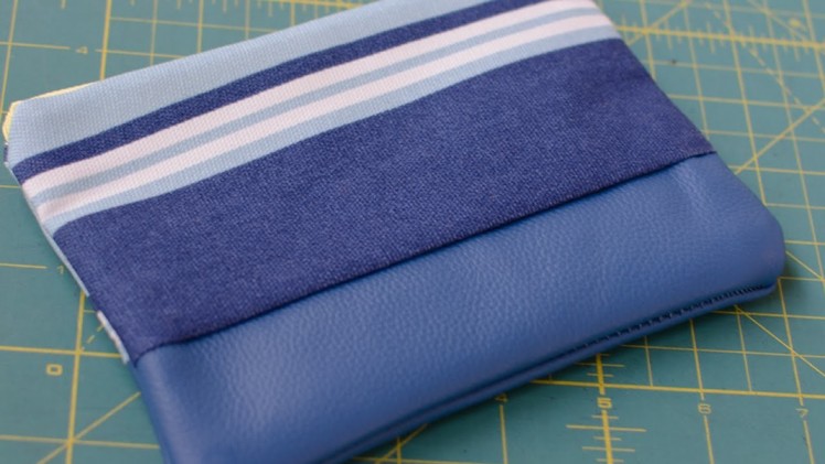 How To Assemble a Beautiful Leather Canvas Clutch - DIY Style Tutorial - Guidecentral
