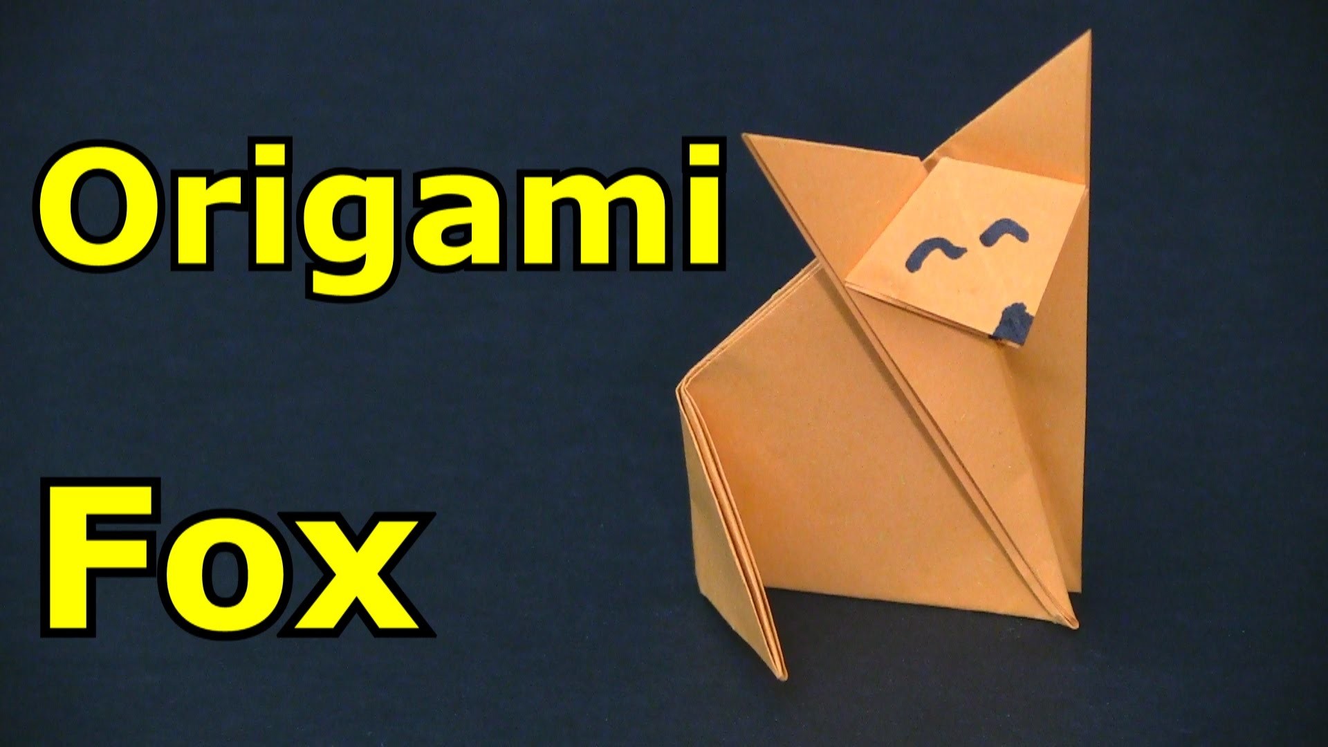How to make a Paper Fox  -Origami-