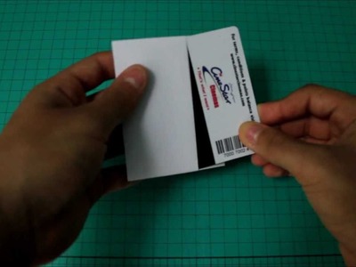 How to make a Paper Mini wallet.Credit card Holder