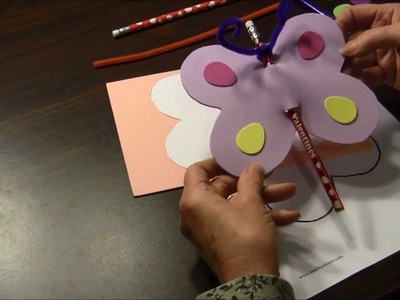 How to make a Valentine's Day Butterfly Pencil Card