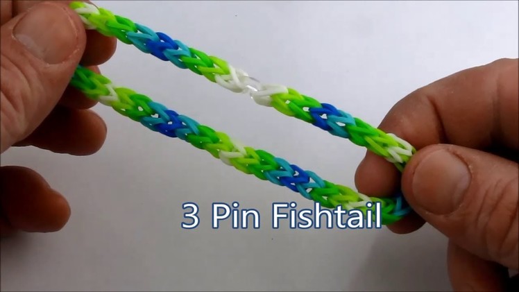 How to make the 3 Pin Fishtail bracelet on the Rainbow Loom