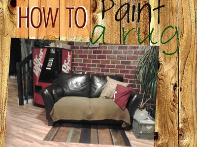 How to paint a rug