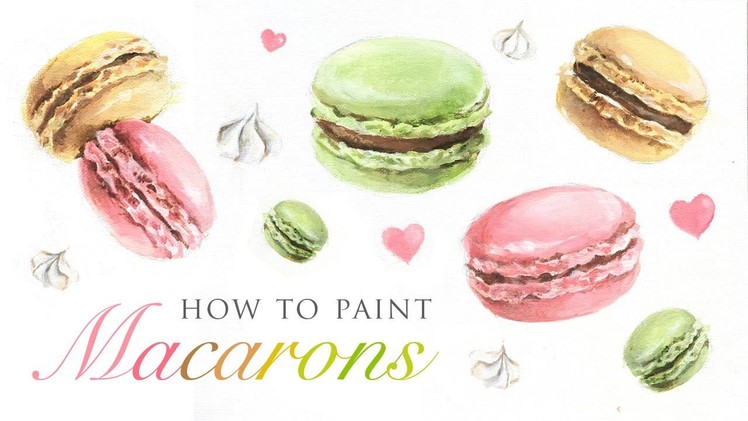 How To Paint Macarons - Fun art tutorial for any skill level