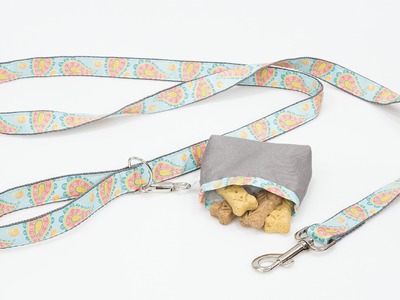 How to Sew a Dog Leash With Treat Bag