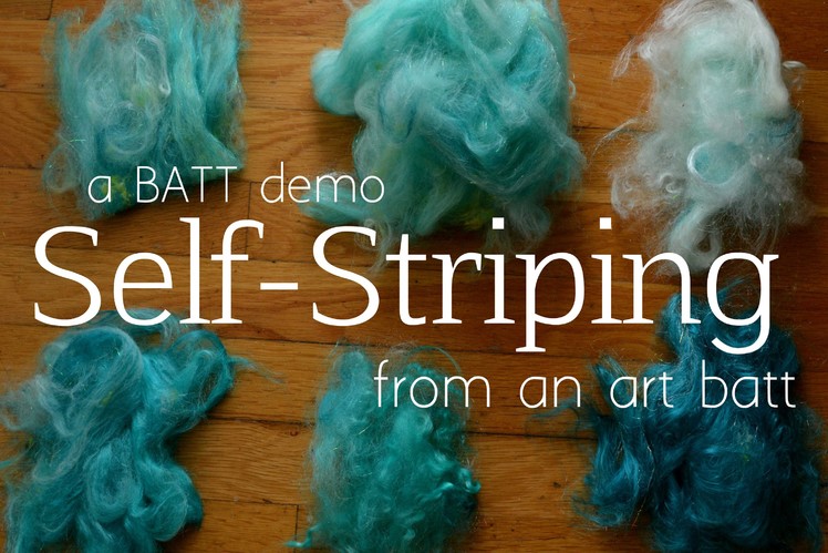 How to Spin a Self-Striping Yarn from a Non-Self-Striping Batt