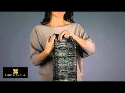 How to Tie a Silk Scarf in an Over The Shoulder Wrap