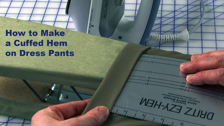 J Stern Designs l Quick Tip:  How to make a Cuffed Hem on Dress Pants