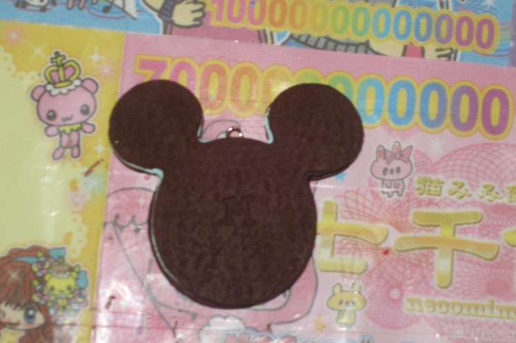 Mickey Mouse Chocolate Mint Ice Cream Sandwich (polymer clay)