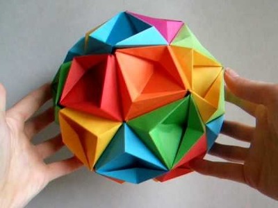 Origami - modular - kusudam - my first kusudama - dutchpapergirl
