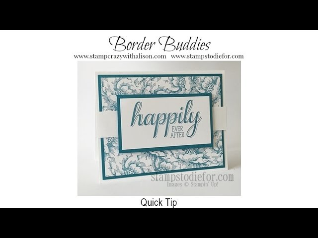 Quick Tip Create Designer Paper with a Stamp