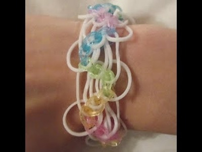 Rainbow Loom- How to Make a Loopy Lace Bracelet (Original Pattern)