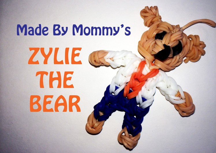 Rainbow Loom Teddy Bear Charm -- Zylie the Bear!