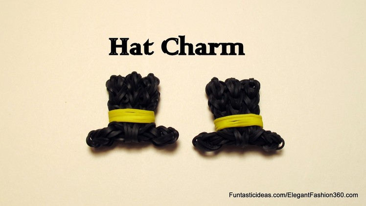 Rainbow Loom Top Hat charm emoji.emoticon - How to