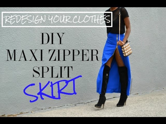 (RYC) 25: DIY Zipper Slit Maxi Skirt