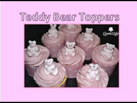 Teddy Bear cupcake toppers - (How to make)