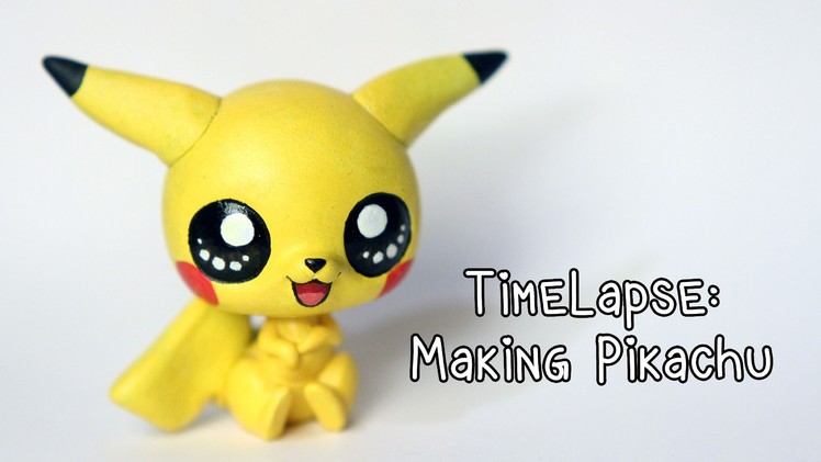 Timelapse: Sculpting and painting Pikachu (LPS custom)