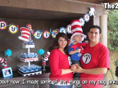 2nd Birthday Decoration (The cat in the hat theme)