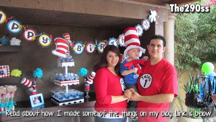 2nd Birthday Decoration (The cat in the hat theme)