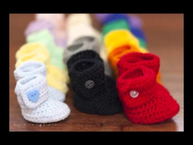 A Rainbow of Baby Button Boots