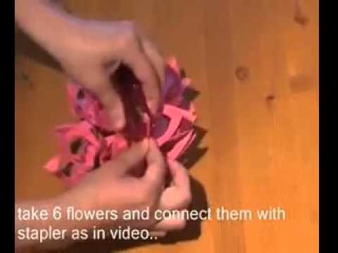 Awesome Paper ! How To Make Paper Flower Lamp !