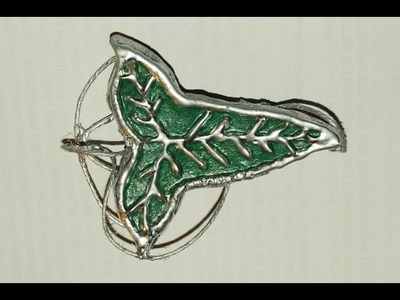 DIY Cheap and Easy Elven Leaf Brooch