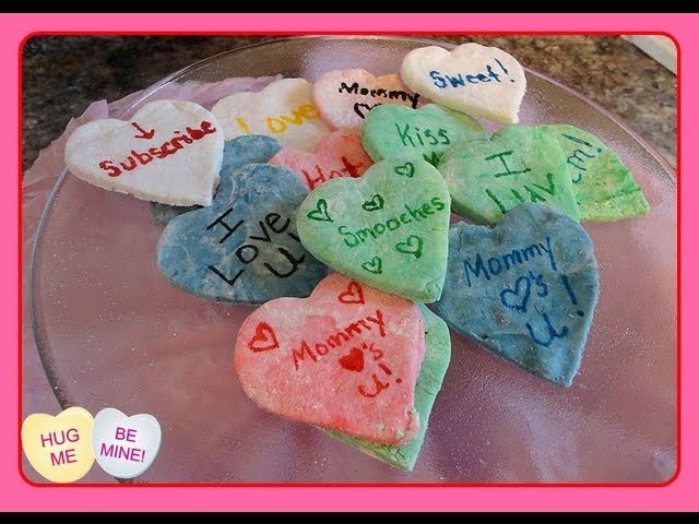 DIY Conversation Hearts for Valentine's Day (homemade conversation hearts)