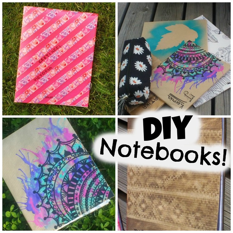 DIY easy & super cute tumblr notebooks!
