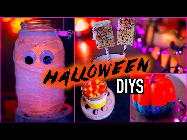 DIY halloween decorations + treats