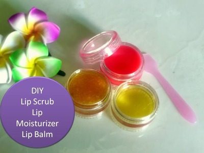 DIY - Lemon lip scrub, lip moisturizer & Lip Balm - for soft beautiful lips -