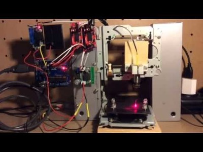 DIY mini laser cutter - Arduino GBRL powered with Easydrive