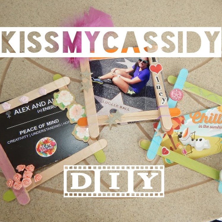 DIY Popsicle Stick Picture Frame ♥