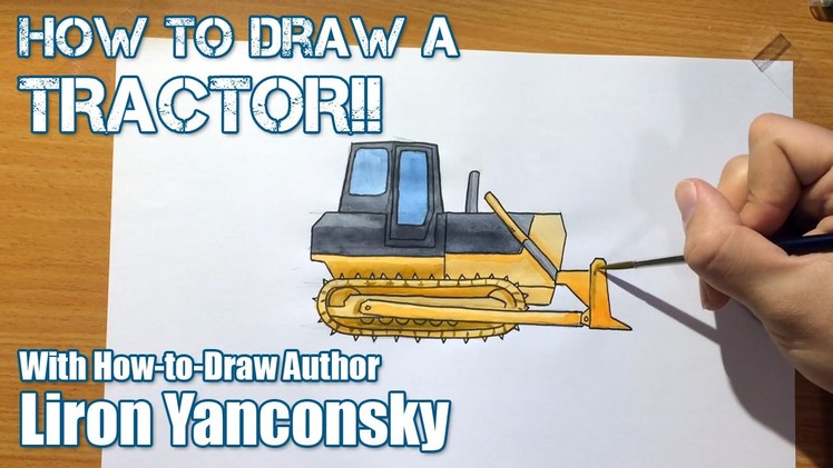 How to Draw For Kids: Bulldozer (LONG LESSON)