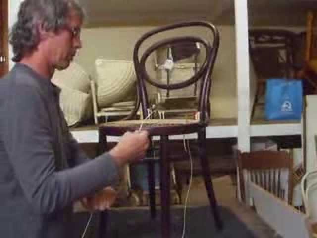 How To: Hand Weave A Bentwood Chair Seat
