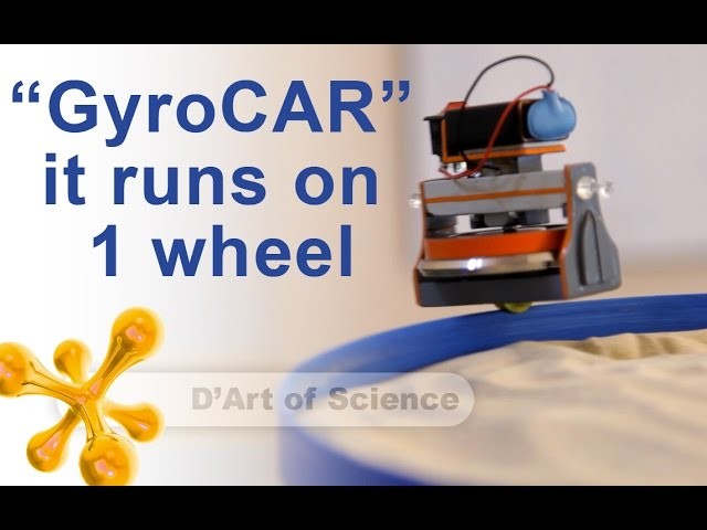 How to make a GyroCAR as a KIT - DIY - Gyroscope - dartofscience