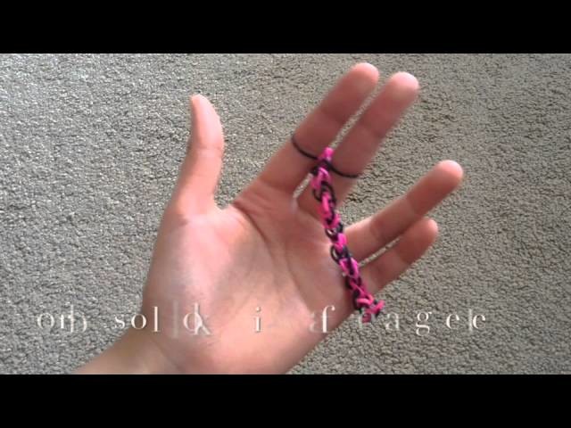 How to Make a Single Chain on Fingers. 2 Pegs | Rainbow Loom
