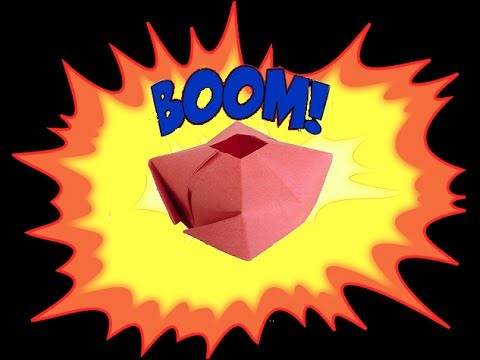 How to make an easy origami water bomb paper balloon
