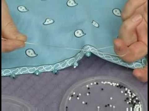 How to Make Beaded Fringes & Edges : Pico Bead Trim: Tying Off Thread