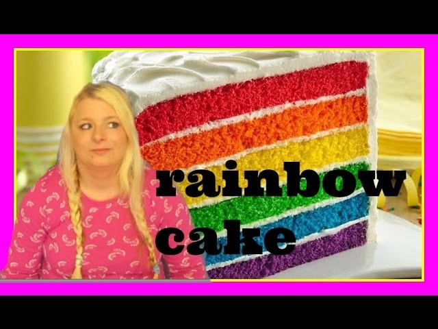 HOW TO: make rainbow cake! | yo sammy!