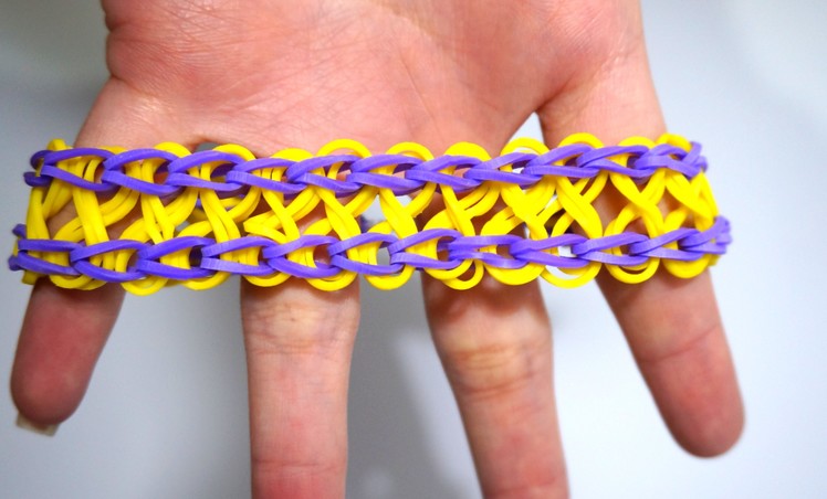 How to make Rainbow Loom Taffy Twist Bracelet 2 forks no Loom DIY Bracelet