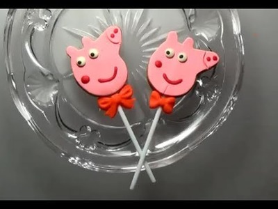Making of a Peppa Pig cookies from Play-Doh